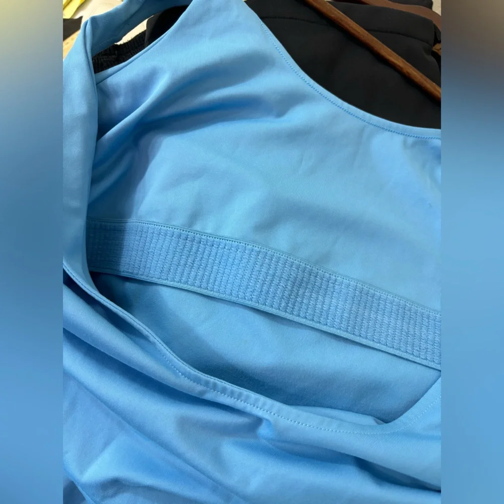 GIRLFRIEND COLLECTIVE Bike Unitard Workout Gym Onsie One Piece Blue Onsie‎ 2XL